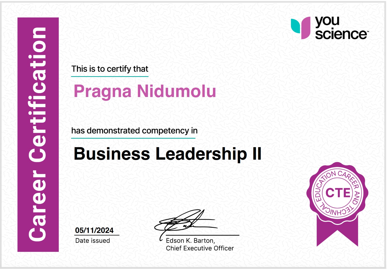 Business Leadership II From youscience