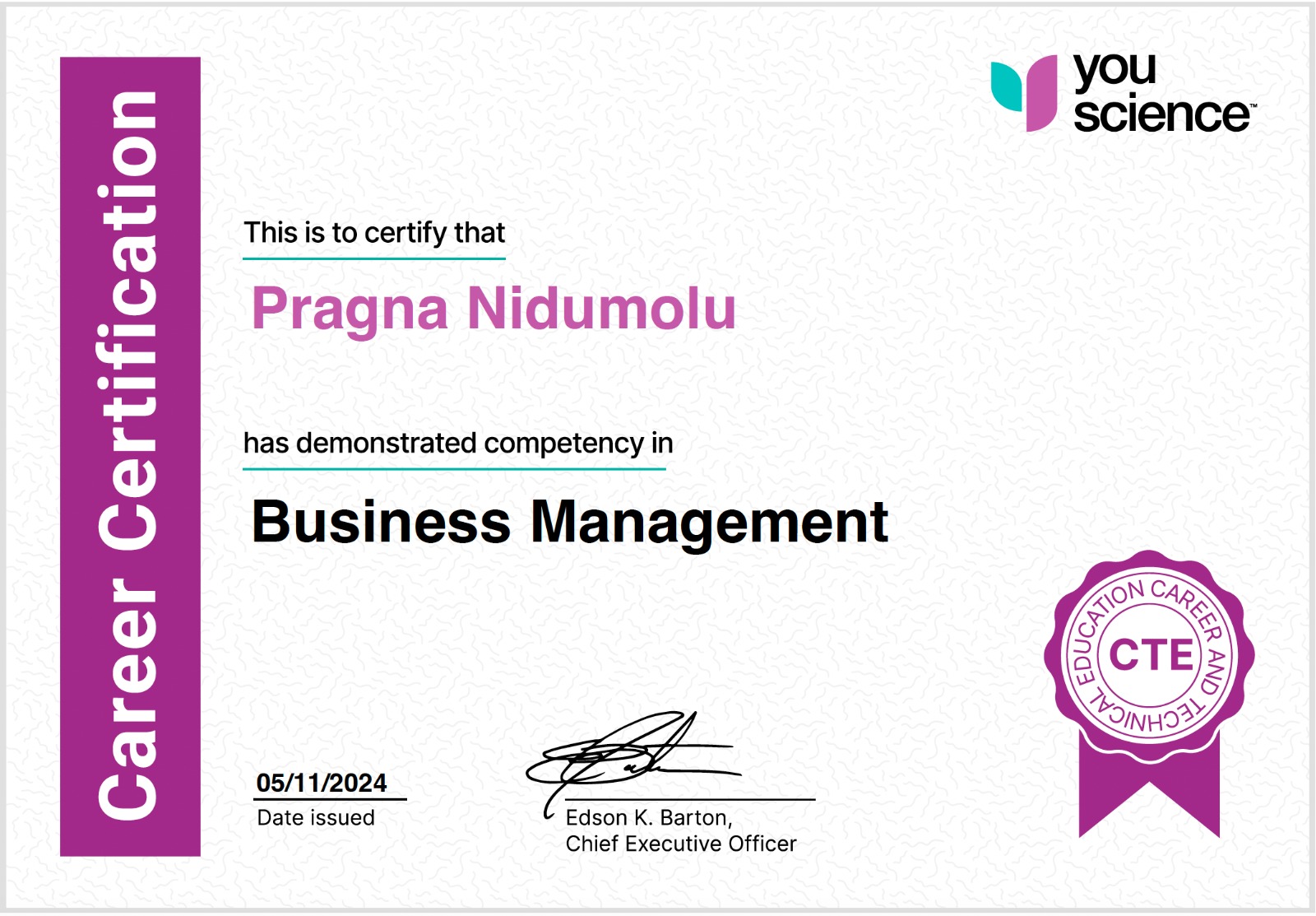 Business Management From youscience