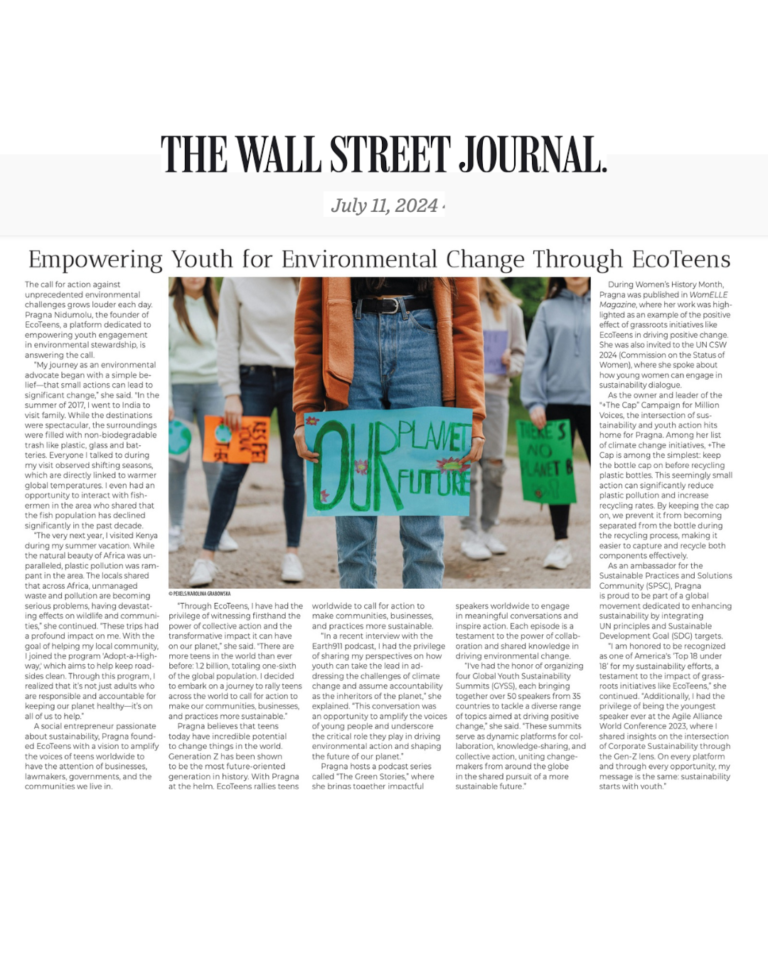 Featured on Wall Street Journal