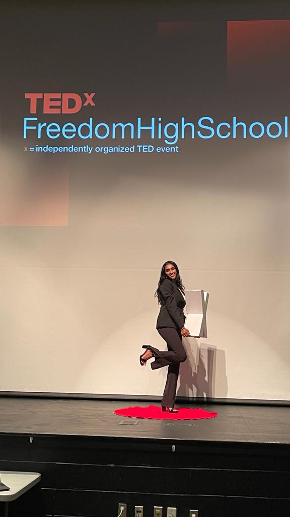 Speaker at TEDxFreedomHighSchool 2023